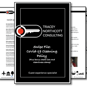 Cleaning Swipe File for Airbnb hosts marketing material by Tracey Northcott